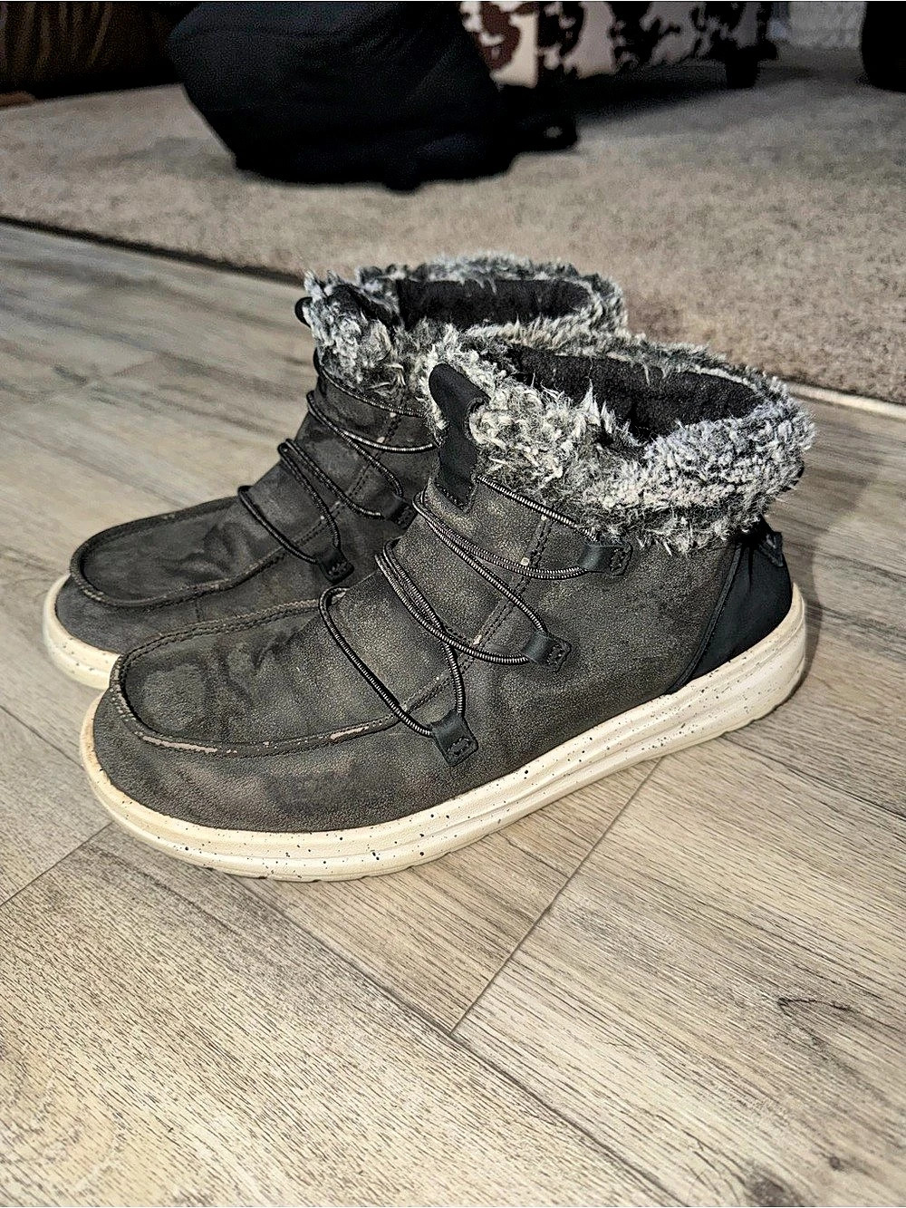 Fur-Lined HeyDude Boots